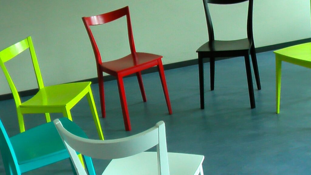 chairs, chair circle, therapy